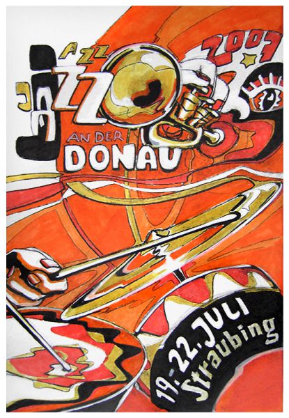 Jazz an der Donau • Plakatentwurf • 2007